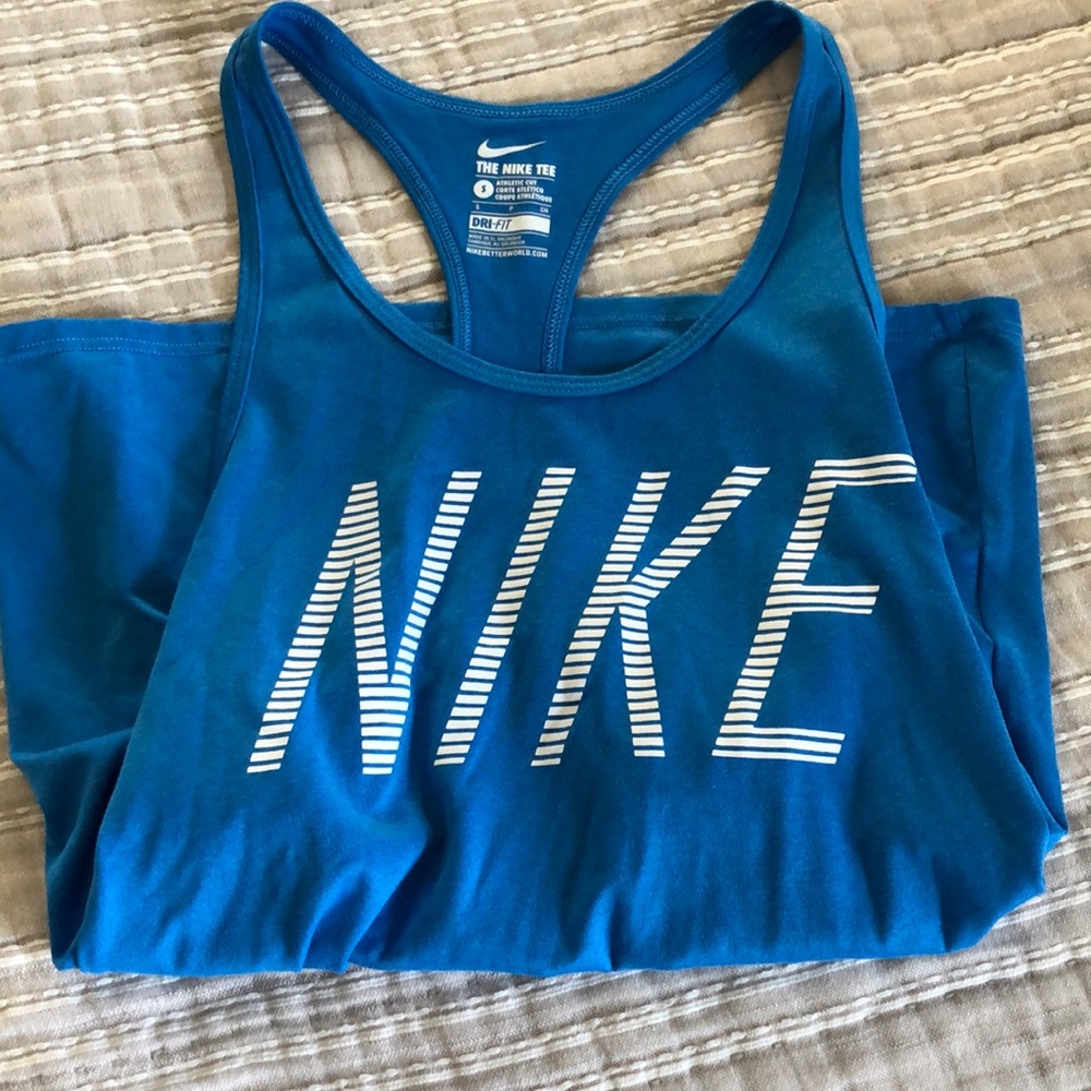 Women’s blue Nike tank